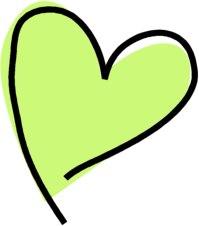 Funky Green heart