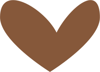Modern Brown Heart
