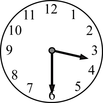 Half Past the Hour Clock Face
