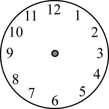 Clock Face without Hands