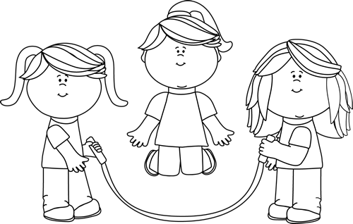 girl clipart black and white - photo #28