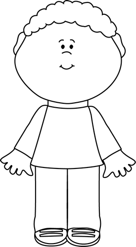 free black and white boy clipart - photo #1