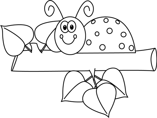 clipart ladybug black and white - photo #35