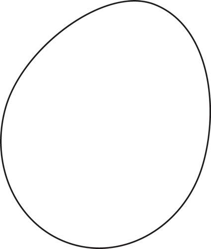 free egg clipart black and white - photo #28