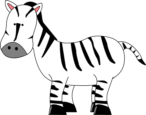 clipart zebra black and white - photo #3