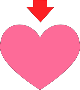 Heart clipart pink