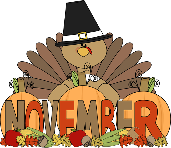 November Clip Art - November Images - Month of November Clip Art