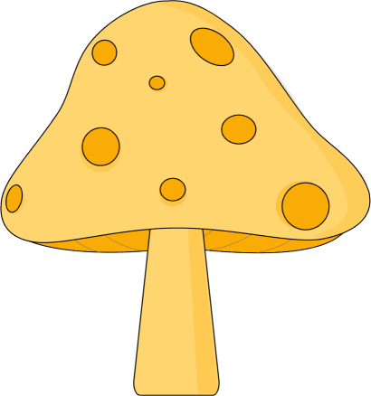 Yellow Spotted Spotted Mushroom