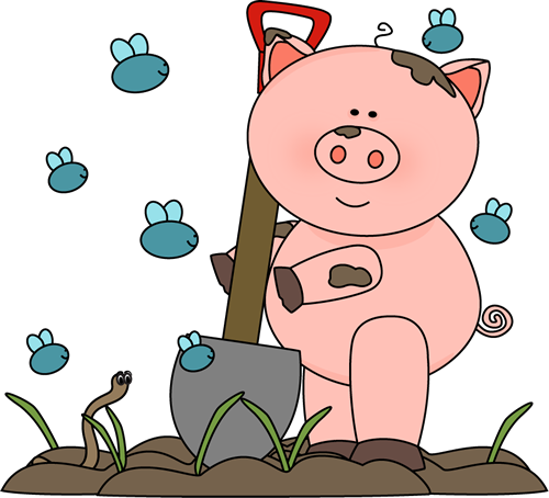 clipart pig in mud - photo #29