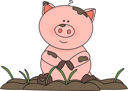 clipart pig in mud - photo #1