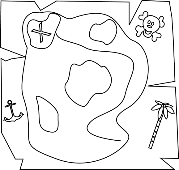 map clipart black and white - photo #2