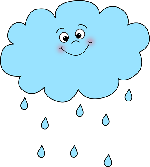 Rain Clipart Happy rain cloud clip art