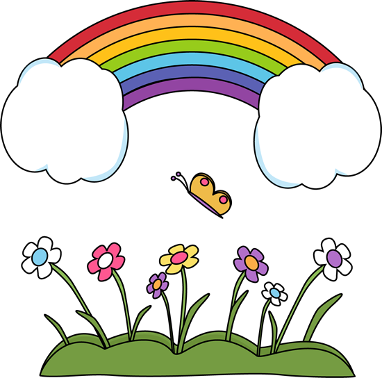 rainbow flower clip art - photo #14
