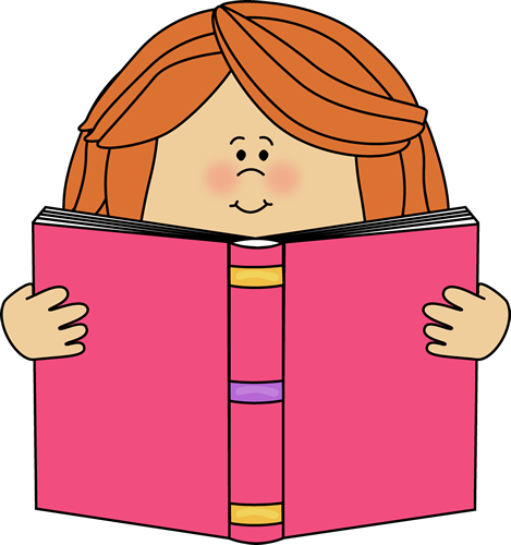 free clipart girl reading - photo #3