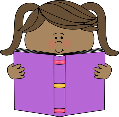 free clipart girl reading - photo #4