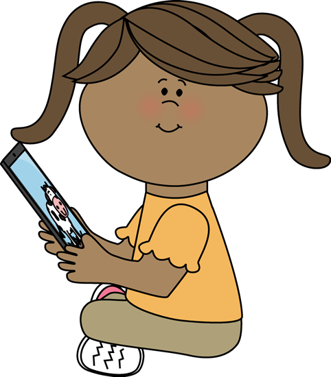 free clipart girl reading - photo #29