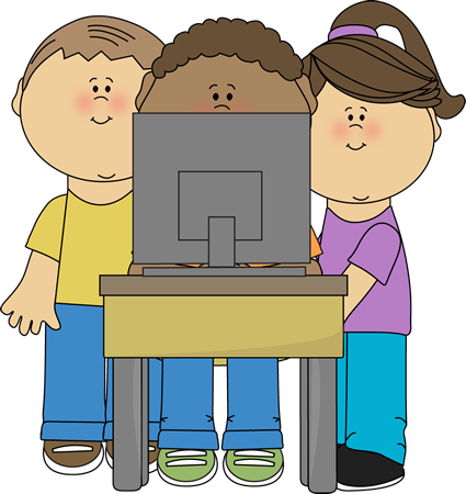 School Kids with computer