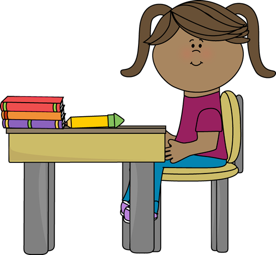 clipart girl at desk - photo #3