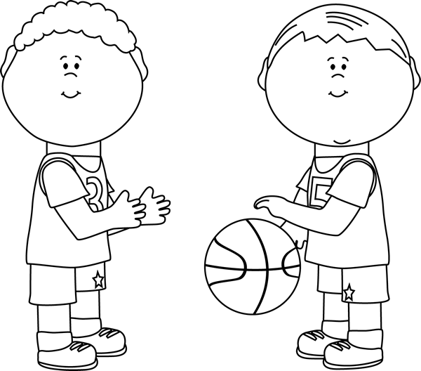 free black and white boy clipart - photo #30