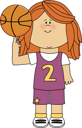 clipart of girl playing basketball - photo #5