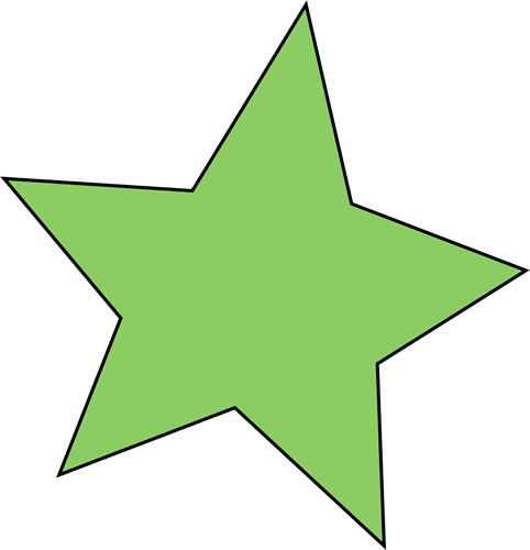 clipart green star - photo #21