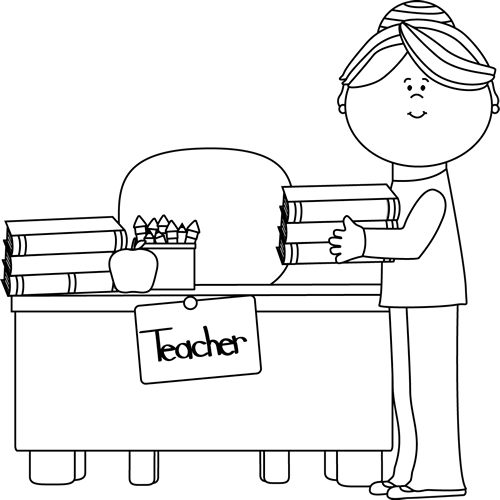 free black and white educational clip art - photo #7