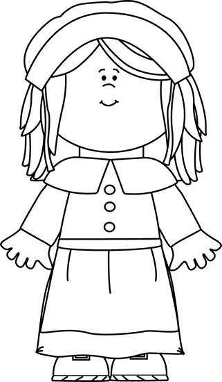 girl clipart black and white - photo #18