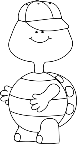 free turtle clipart black and white - photo #23