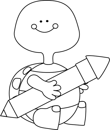 clipart turtle black and white - photo #33