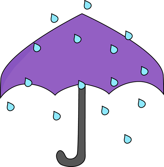 clipart of umbrellas and rain - photo #1