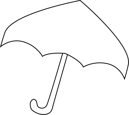 umbrella clipart black and white - photo #9