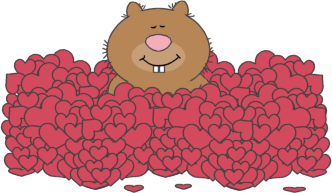 Cute Valentines  Coloring Pages on Valentine S Day Beaver Clip Art   Valentine S Day Beaver Image
