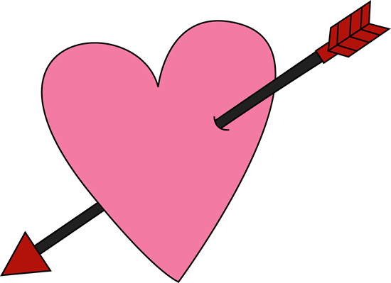 clipart heart with arrow - photo #10