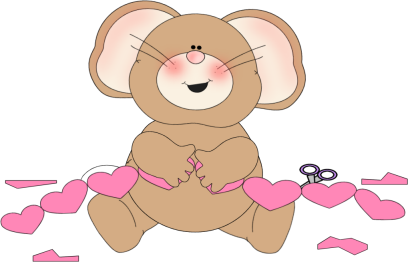Cute Valentines  Coloring Pages on Valentine S Day Mouse Clip Art   Valentine S Day Mouse Image