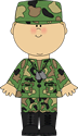 Boy In Army Uniform