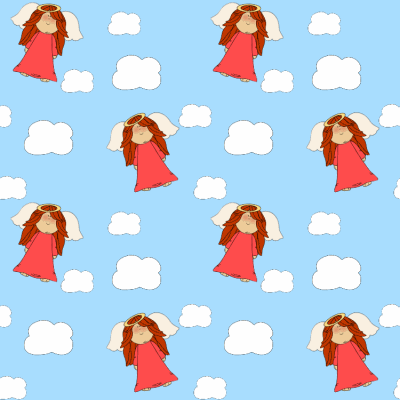 Angel in the Clouds Background
