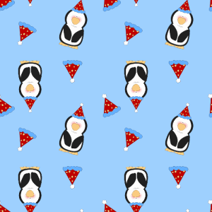Birthday Penguin Background