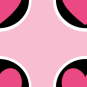 Black and Pink Heart Background