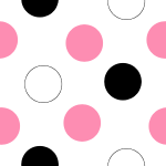 Black and Pink Polka Dot