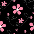 Black and Pink Flower