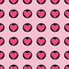 Black and Pink Heart