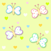 Butterly Heart Background