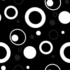 Black and White Retro Circles Background
