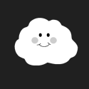 Cute Black and White Cloud