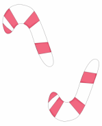 Candy Cane Christmas Background