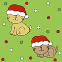 Christmas Cat Background