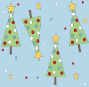 Contemporary Christmas Tree Background