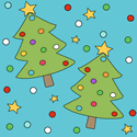 Fun Christmas Tree Background
