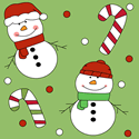 Holiday Snowman Background