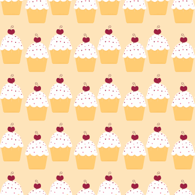 Yellow Cupcake Background